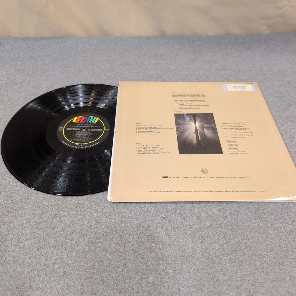 Father Lift Me Up Expressions for His Presence Vinyl LP Kurt Kaiser WSB-8844 - Picture 2 of 2